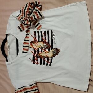 Jeweled graphic t-shirt